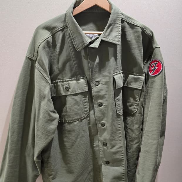풀카운트 4082-1 olive drab utility shirt (야상