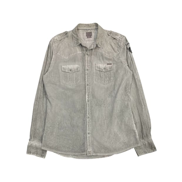 Pepe jeans 머슬핏 웨스턴 워싱 셔츠