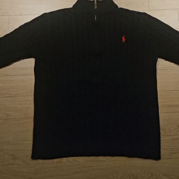 폴로랄프로렌 반집업 니트 