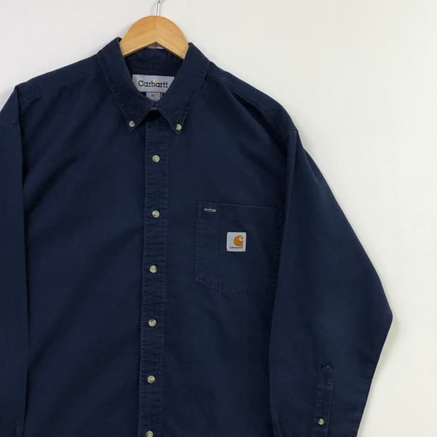 XL 칼하트 네이비 워크 셔츠