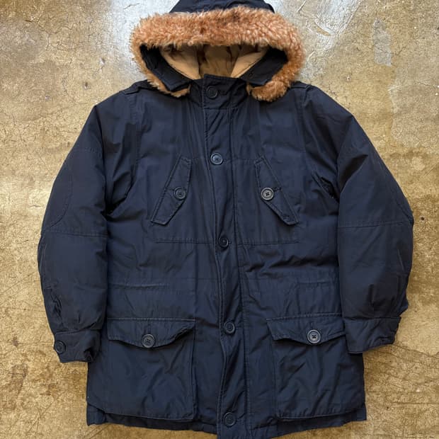 00s Polo Ralph Lauren 퍼 트리밍 헤비 다운 파카