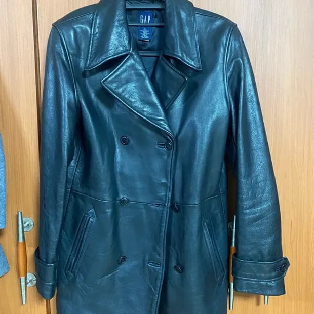 [GAP] 올드갭 카우레더 더블 자켓 M사이즈