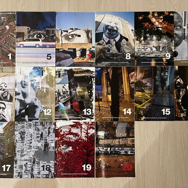 꼼데가르송 레이 가와쿠보 x JR 아트 브로셔 DM 세트 AD2015