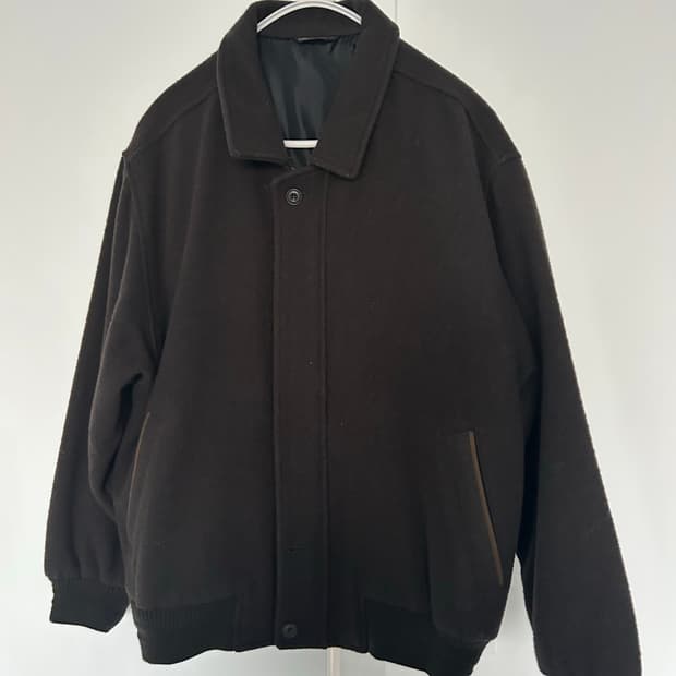 울 블루종 자켓