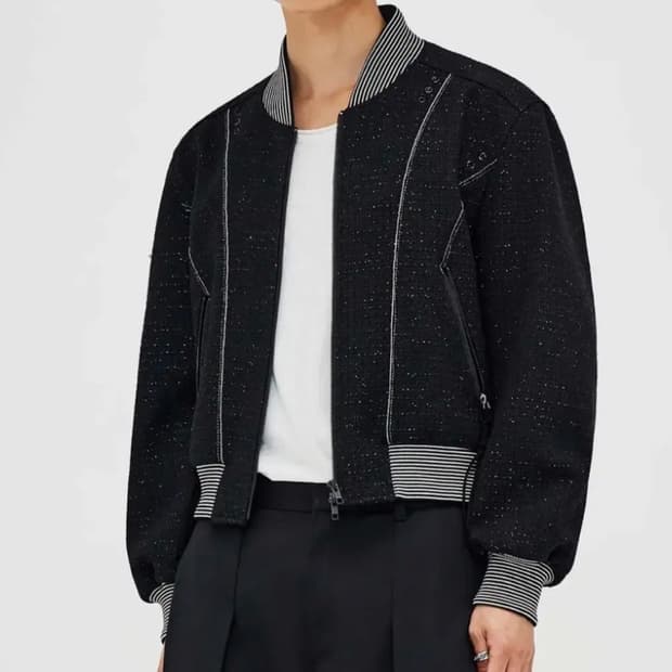 엘무드 홀리데이 트위드 자켓