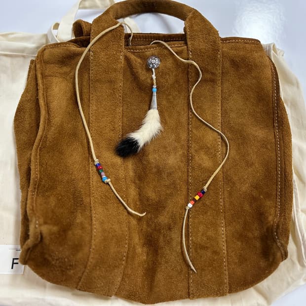 VISVIM 비즈빔 TETON TOTE 브라운 스웨이드 고로스 커스텀