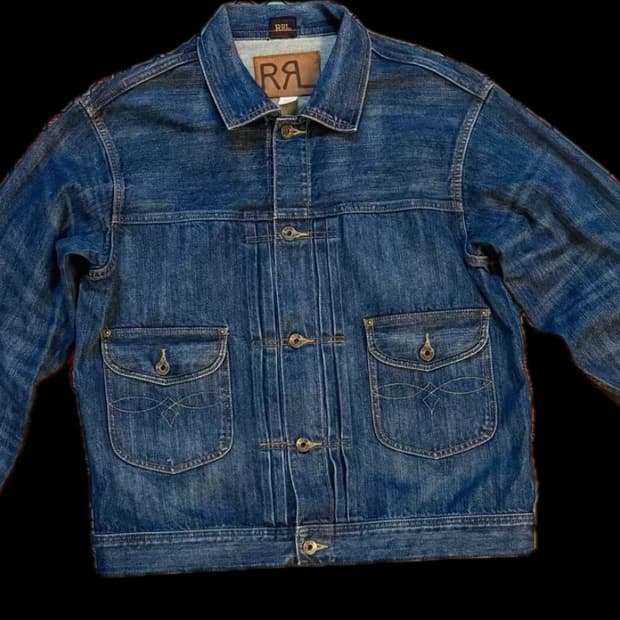 rrl 카우보이 데님자켓 L