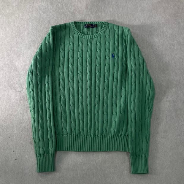 W100 폴로랄프로렌 꽈배기 니트