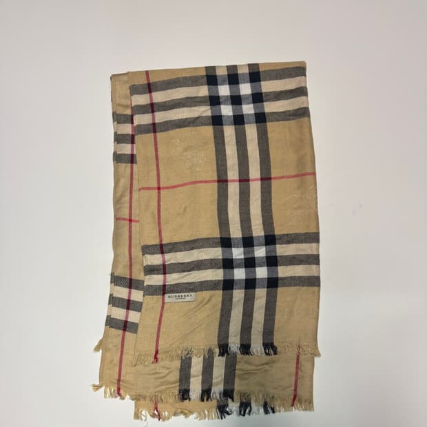 버버리 런던 커스텀 빅 사이즈 시그니처 체크 머플러