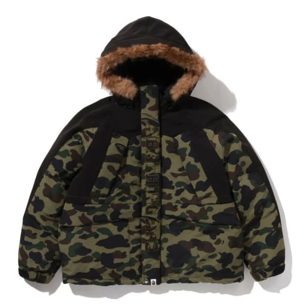 구함)베이프 스노우 보드 자켓 1ST CAMO SNOWBOARD DOWN