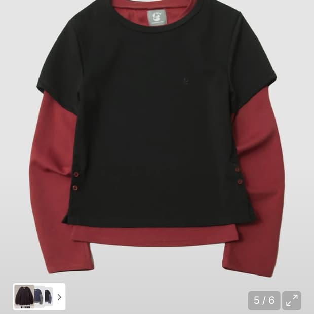 썸플레이스 더블 레이어드 투웨이 롱슬리브 세트