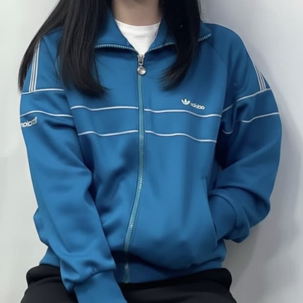 일본 아디다스x데상트 서독 져지/빈티지 80's 트랙탑