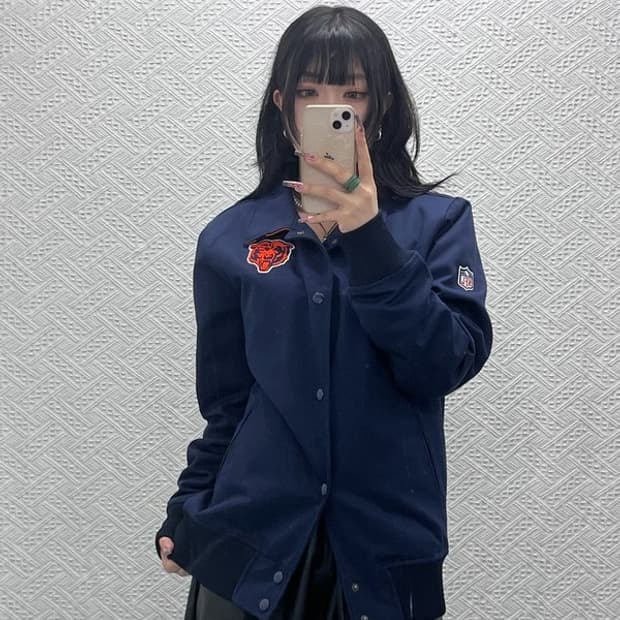 뉴에라 올드스쿨 키치 시카고 베어스 바시티 자켓 M C11542