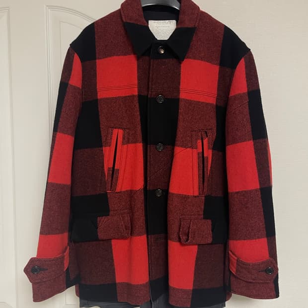 언더커버 10aw 플란넬 코트