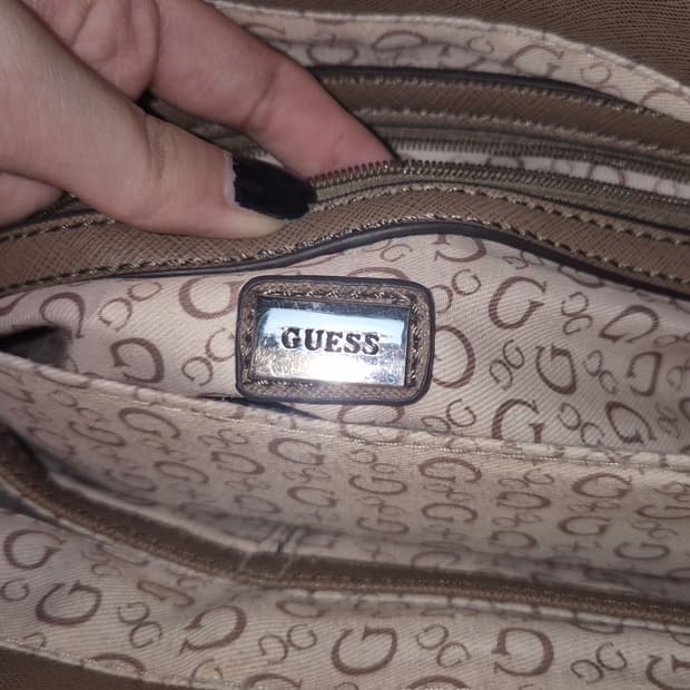 Guess 게스 베이지 레더 숄더백