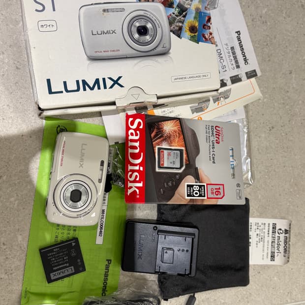 신품급)DMC-S1 파나소닉 빈티지 디카 카메라