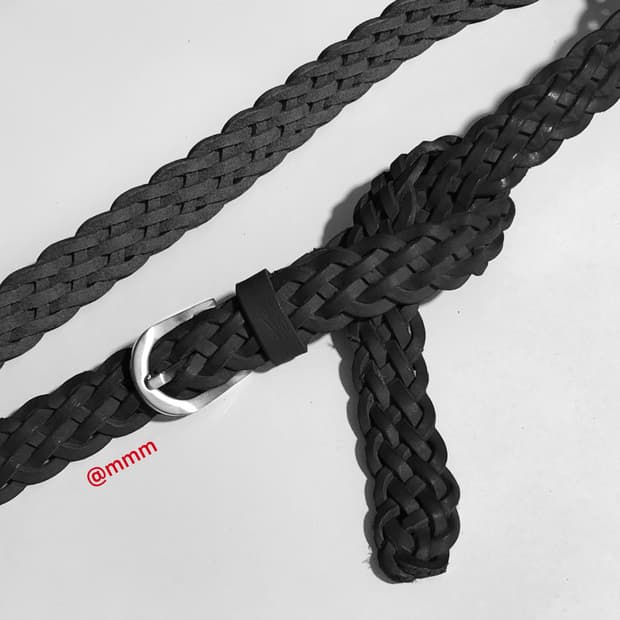 [Unisex] 위빙 레더 벨트