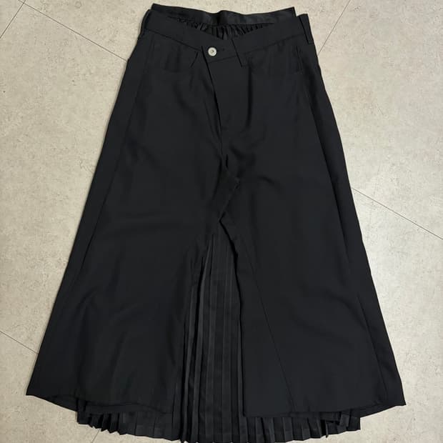 준야 와타나베 블랙 패널 스커트 XS