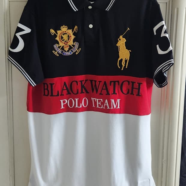 폴로 새상품 블랙워치 폴로팀 반팔티 M