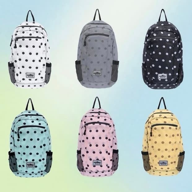 하이산 도트 포켓백 백팩