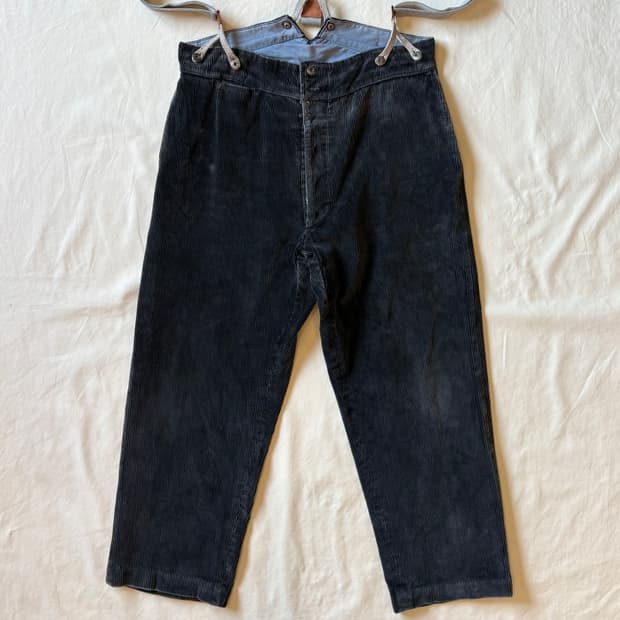 [35] 30~40s 프랑스 Le Favori 헤비 코듀로이 워크 팬츠
