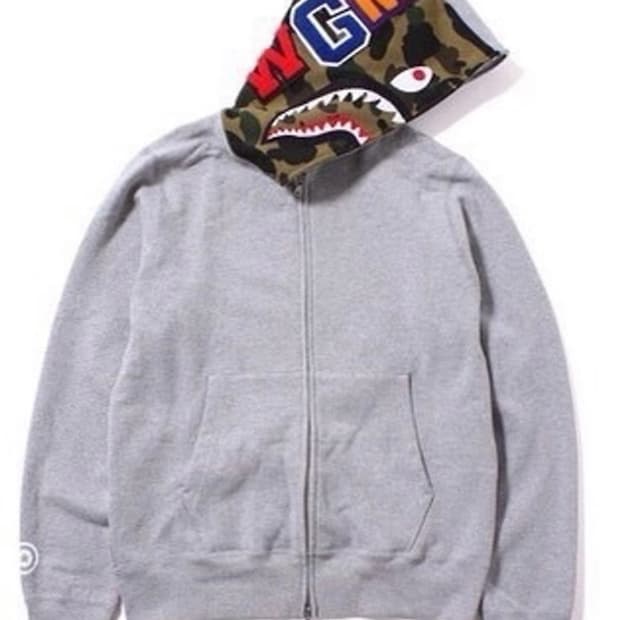 베이프 반카모 샤크 후드집업 M 급처