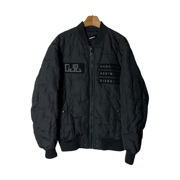[Diesel] 디젤 기하학 하드코어 MA-1 봄버자켓