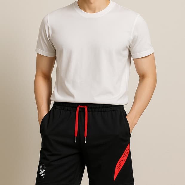 스파이더. 남자 기능성 드로스트링 반바지_L