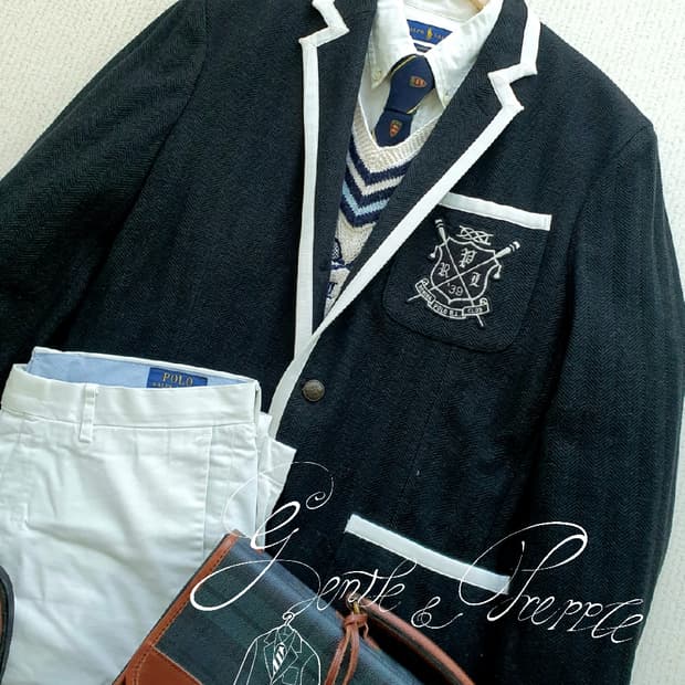 폴로 랄프로렌 와펜 시그니처 블랙 파이핑 자켓 