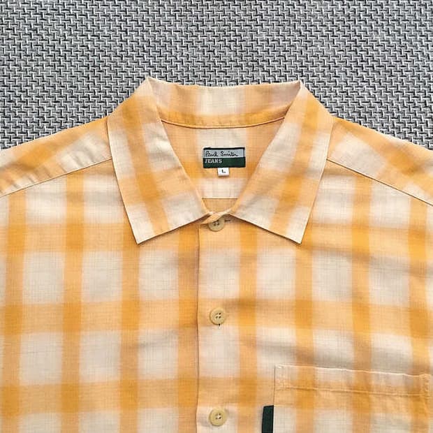 Check plaid 1/2 pocket shirts