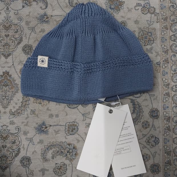 (새상품) 라모랭 소라색 숏비니 1사이즈