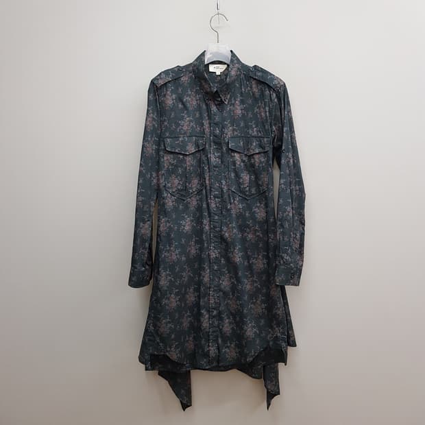 이자벨마랑 에뚜왈 플로럴 프린트 코튼 셔츠 원피스 1사이즈