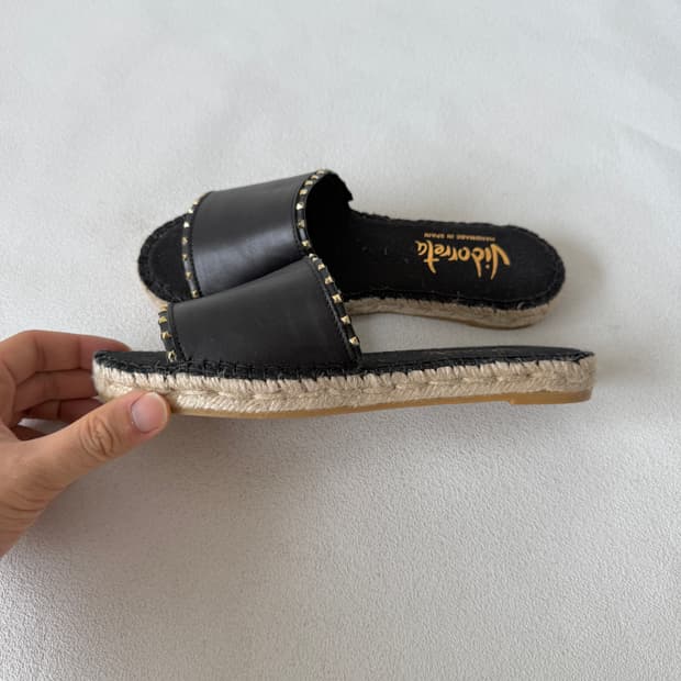 [EU37]비도레타(Vidorreta) 레더 슬리퍼(SPAIN)