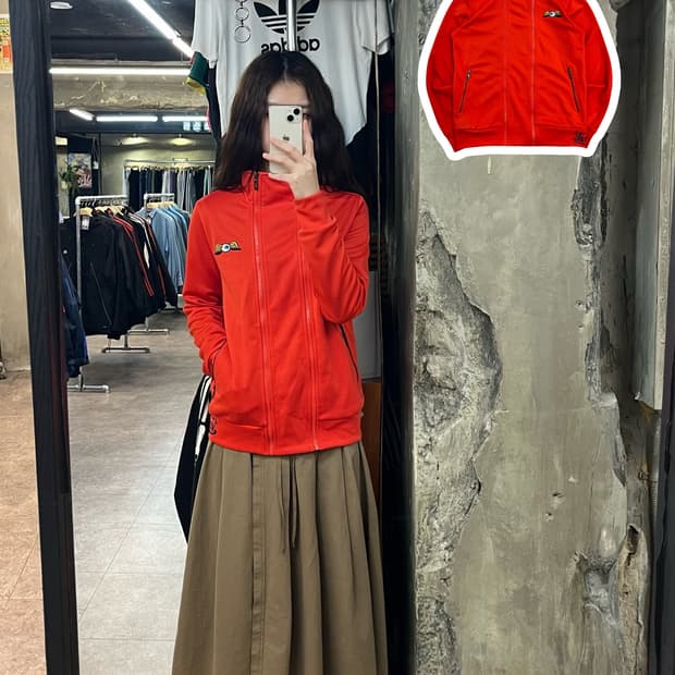 본더치 더블집업 져지 레드 100 #csz2473