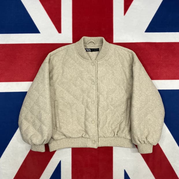 자라 오버핏 퀼팅자켓 여성 M