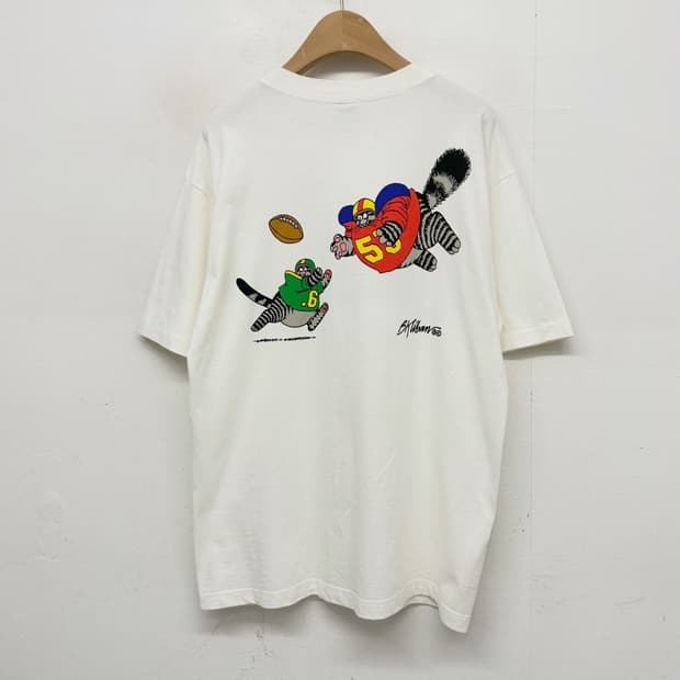 90s USA 크레이지셔츠 하와이캣 티셔츠