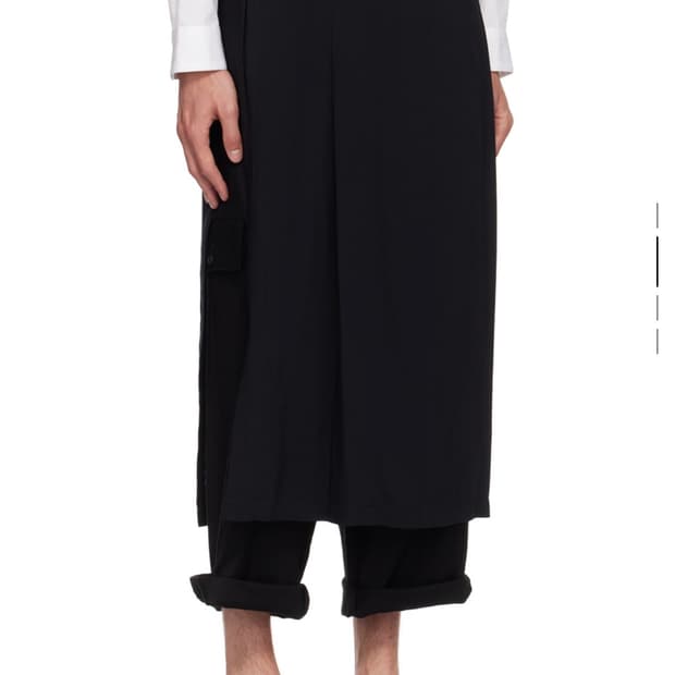 Yohji Yamamoto pour homme wrap skirt