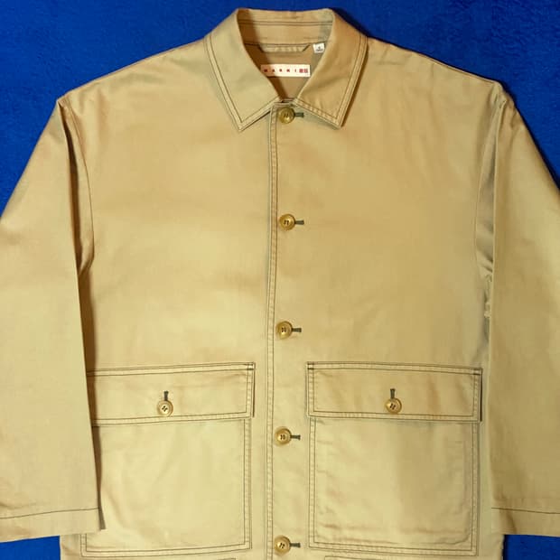 MARNI x UNIQLO 마르니 유니클로 콜라보 워크 자켓 베이지 M