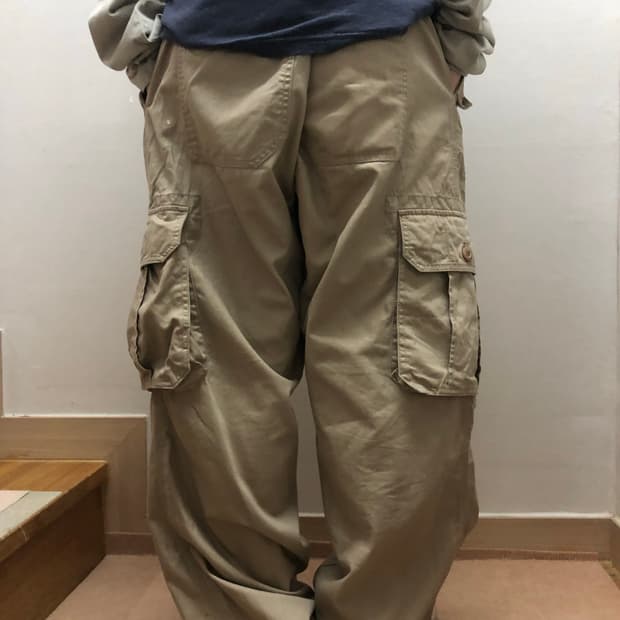 빈티지 베이지 카고 팬츠