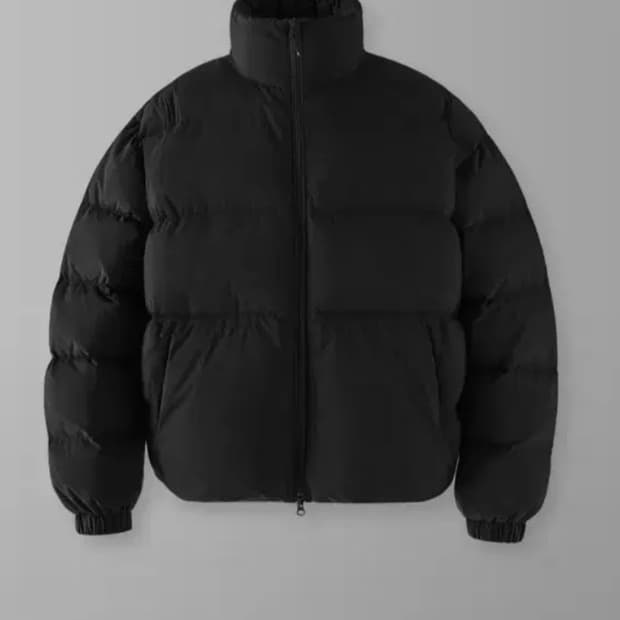 라퍼지스토어 덕다운 미니멀 푸퍼 숏패딩