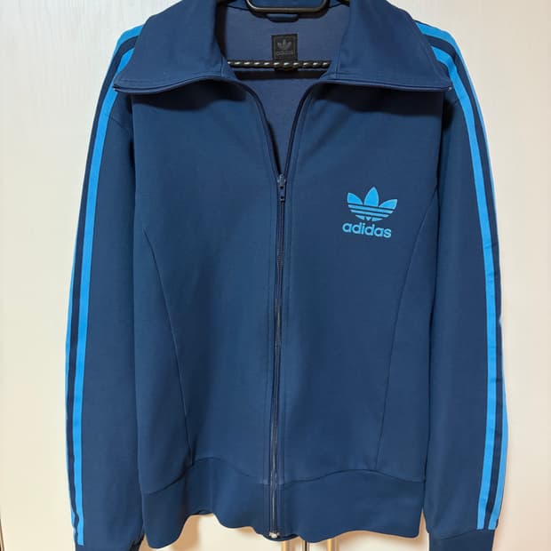 아디다스 져지 남색하늘색