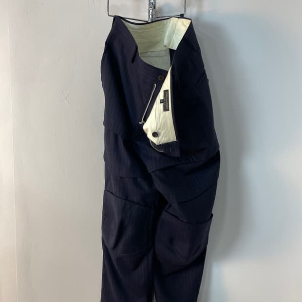 꼼데가르송 옴므 플러스 스트라이프 팬츠