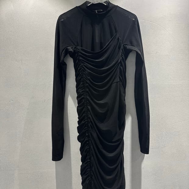 Helmut Lang Shirring Dress
