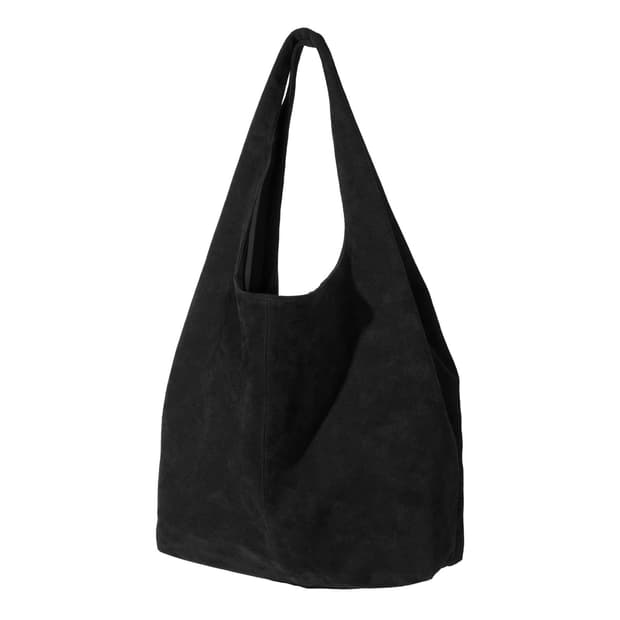 마지언타이틀 스웨이드 토트백