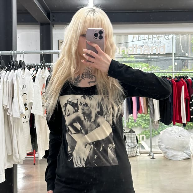 히스테릭 글래머 The Stooges 블랙 긴팔 롱슬리브