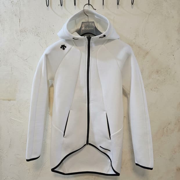 데상트 여성 후드 집업 S (85) 화이트