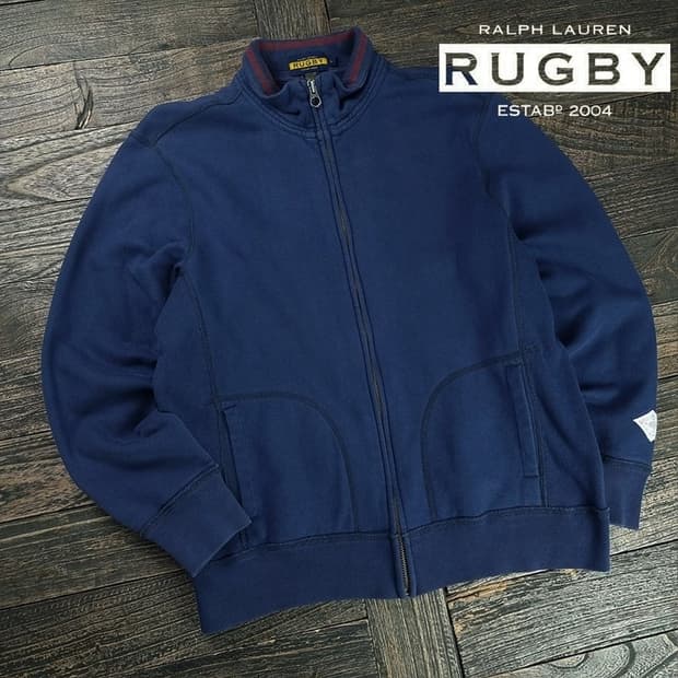 [럭비 랄프로렌] 00'S 빈티지 스웻 집업 자켓 네이비 P01578