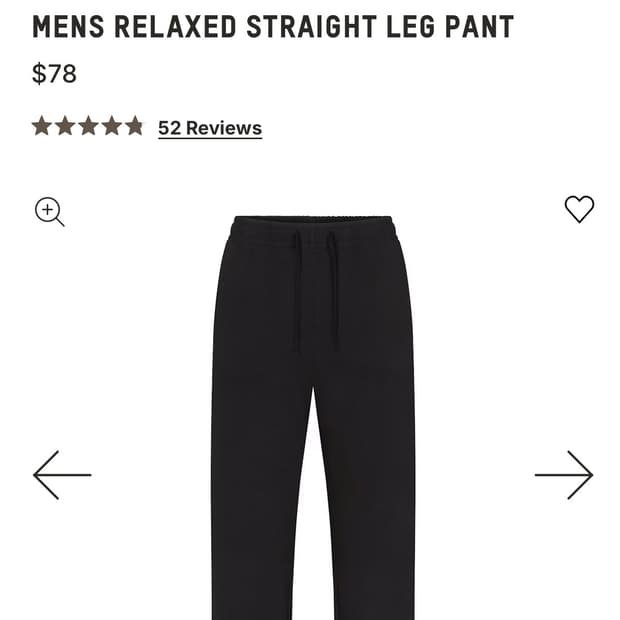 Skims Relaxed Straight Leg pant (M)