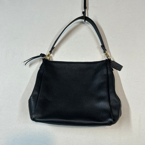 코치 COACH 블랙 페블 레더 숄더백 호보백 가방