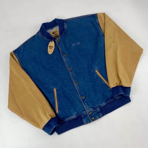 1.D Wear 빈티지 데님 바시티 자켓 (105)